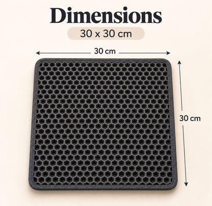 Tapis récupérateur de litière antidérapant et imperméable pour chat