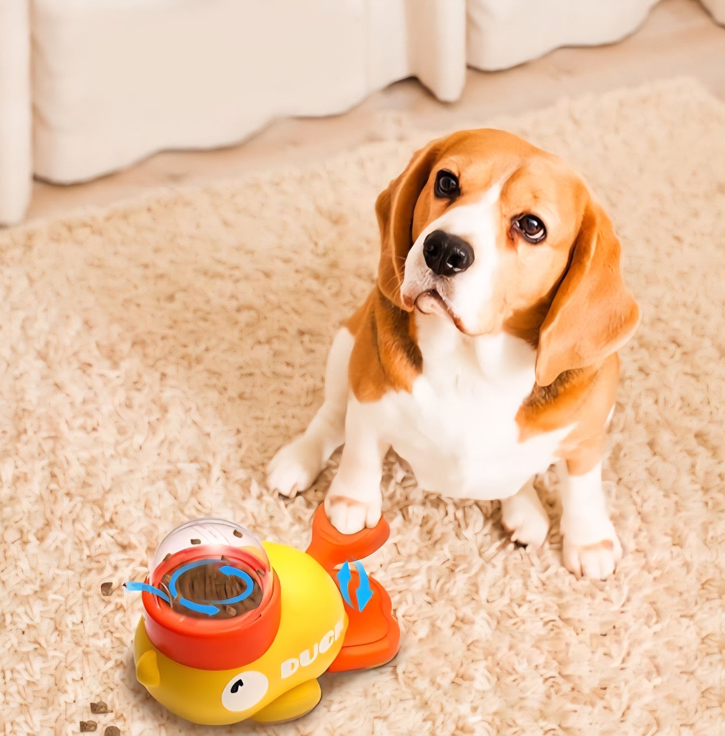 Distributeur de friandisess Puzzle pour chat,jouet d'enrichissement interactif en forme de canard pour chats et chiens,entrainement du quotidient intellectuel,jouet de stimulation mentale contre l'ennui,robuste et sur.