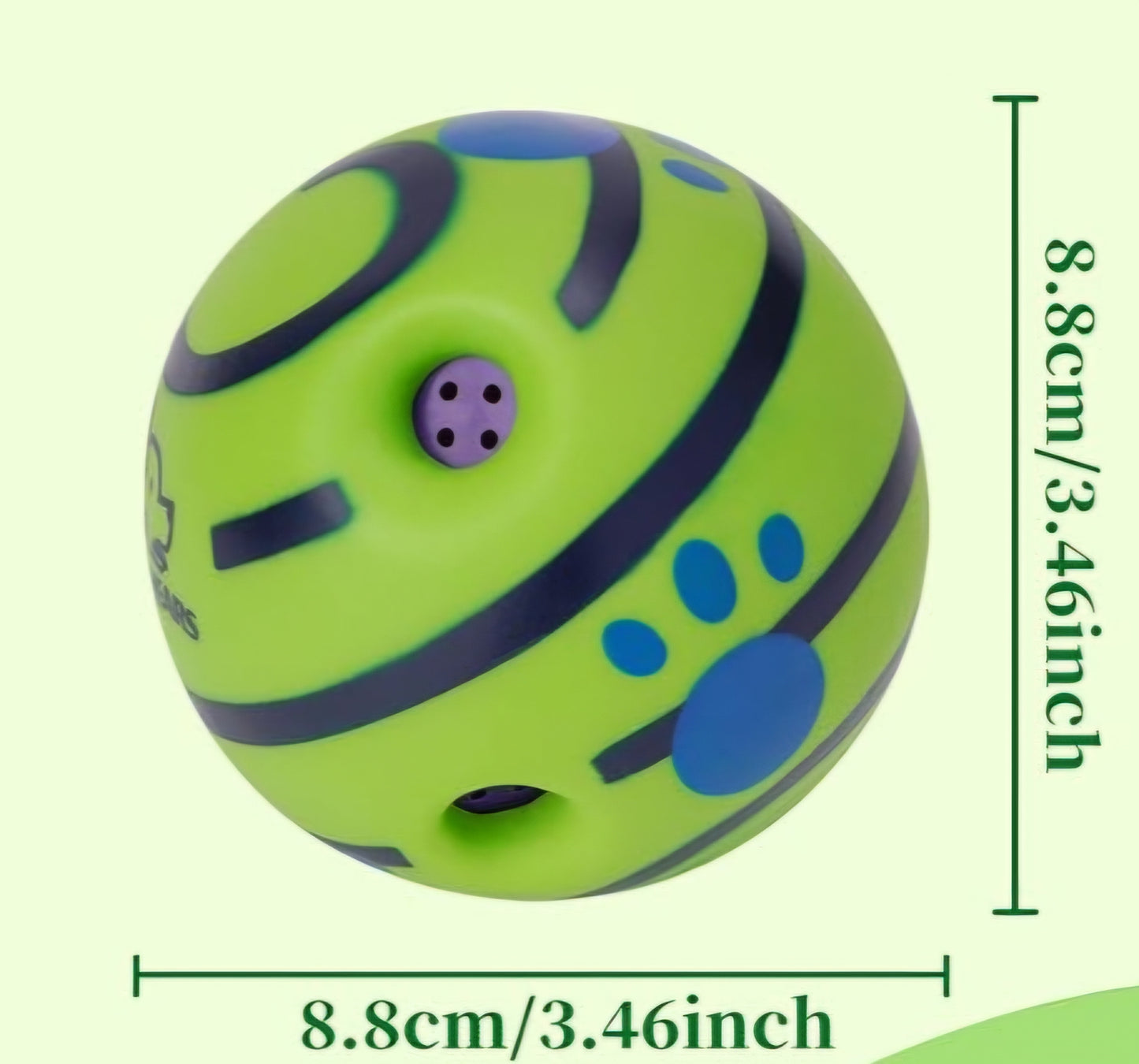 Balle interactive couissante pour chien