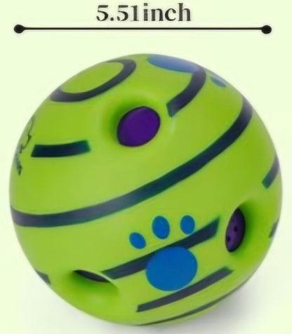 Balle interactive couissante pour chien