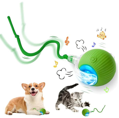 Balle virale inteligente interactive à rouler pour chats et chiens,