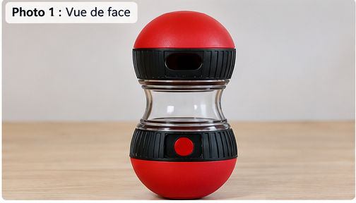 Jouet balle distributrice de friandises pour chien et chat